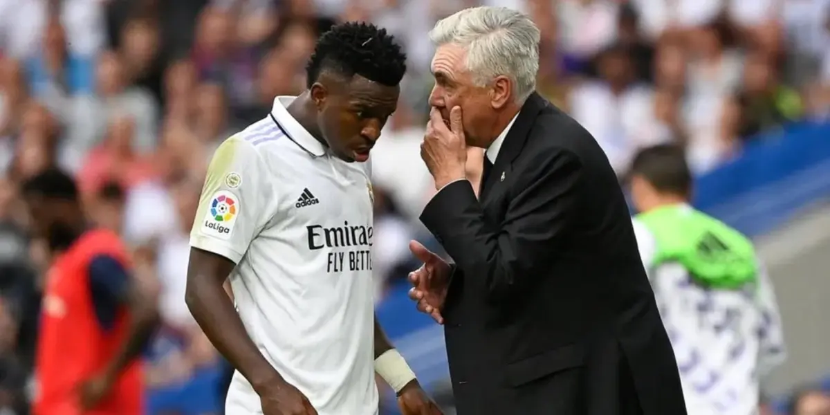 Vinicius Jr y Ancelotti. PHOTO: The Grafic